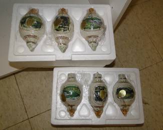 Beautiful, new in box Bradford exchange ornaments