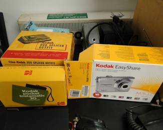 Kodak Easy Share, and Kodak Pocket Instamatic 30, along with their good pal the Kodak Duo Splicer Outfit
