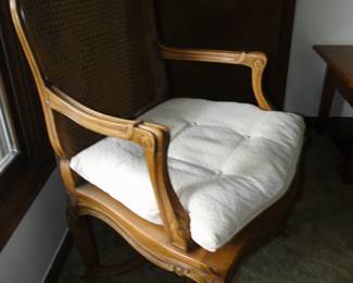 Beautiful chair with cane backing