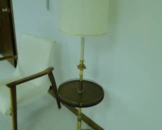 Vintage floor table lamp. Because this is what happens when you cross a table and a lamp