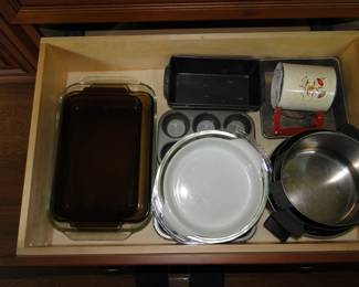 Pots, pans and sifter