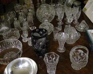 Waterford crystal, and we have a lot of the original boxes as well