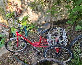 adult tricycle with basket and comfortable seat!
