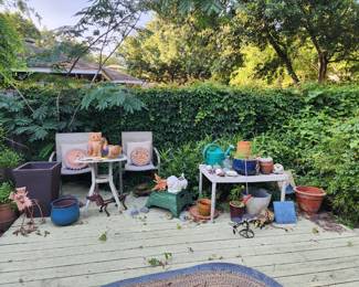 Variety of outdoor decor