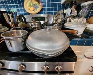 CLUB cookware large deep skillet, pots, pans etc