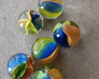 vintage glass marbles