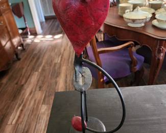 balancing heart art decor