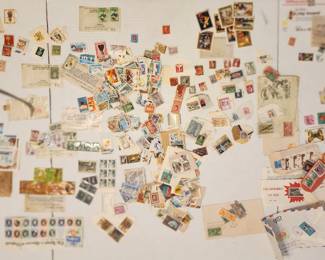 Collection of stamps - individual canceled and uncancelled, first-day cancelations, books and books of sheets of stamps