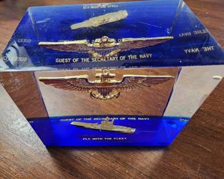 Guest of the Secretary of the Navy Fly with the Fleet - Paperweight
