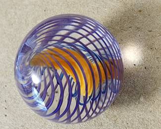 vintage Steve Maslach glass marble