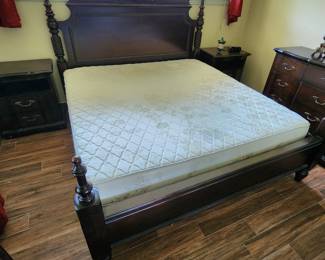 mattress and box spring are very clean