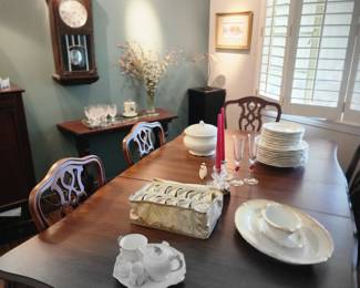 Selection of serving dishes