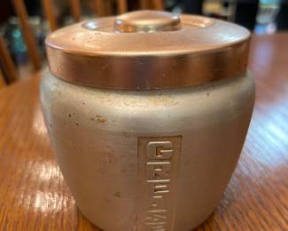 Vintage Aluminum Grease Can