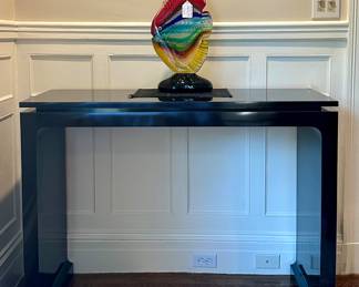 Black Lacquer Console Table