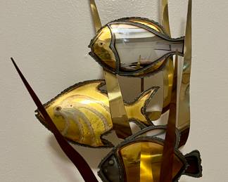 Fish Sculpture, Signed