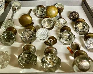 Vintage Glass Door Knobs