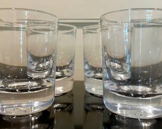 (4) Simon Pearce Double Old Fashioned Glasses