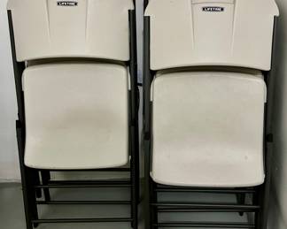 (8) Lifetime Folding Chairs
