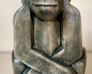 Baboon Ceramic Sculpture, Eliezer Weishoff