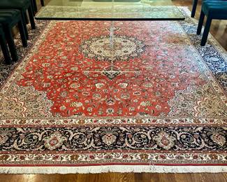 Area Rug (maroon, black, cream)