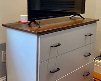 Three Drawer Dresser on Wheels