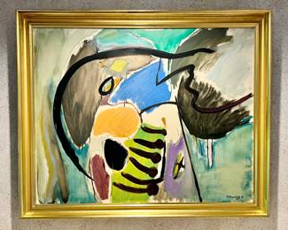 Oil on Canvas, Signed M. Rosentalis 91