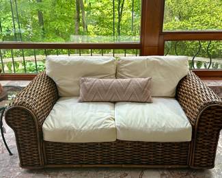 Ralph Lauren Rattan Loveseat