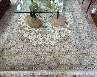 Area Rug (cream, light blue, light pink)