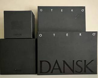 New Dansk Otero Tape Dispenser, Photo Frame, Pen Cup & Pen Holder with Pen
