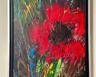 Abstract Oil on Canvas