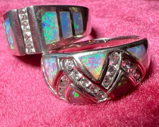 Sterling Silver & Opal Rings