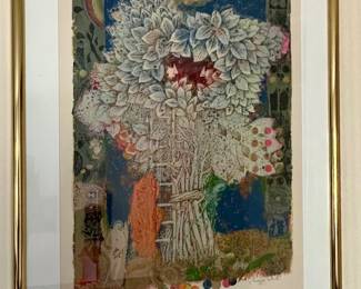 Seasons of Man "Garden," Signed Shraga Weil Serigraph 61/400