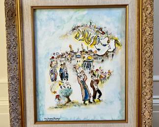 Oil on Canvas, Signed Ben Avram Nhameni