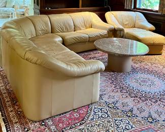 Contemporary Leather Sectional Sofa 