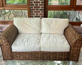 Ralph Lauren Rattan Loveseat