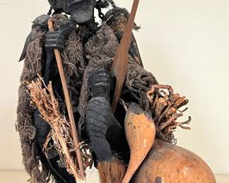African Medicine Man Figurine