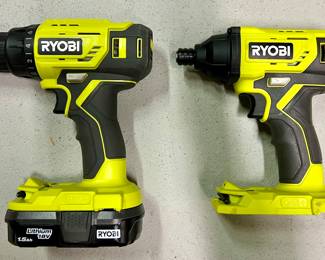 Ryobi Drill & Ryobi Impact Driver