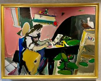 Oil on Canvas, Signed M. Rosenthalis 1989