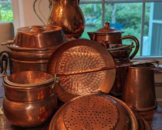 Beautiful Grouping of Antique Copper