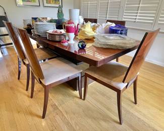 beautiful dining table with 6 chairs
