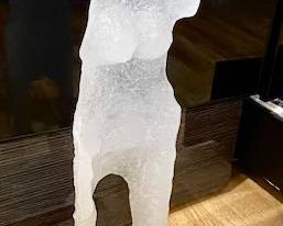 Daum glass sculpture by designer Robert Couturier 