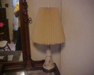 There are 2 of these Unique Lamps.  If you look Carefully, a not-so-bright Guy Photographed part of himself in the mirror (that would be me).