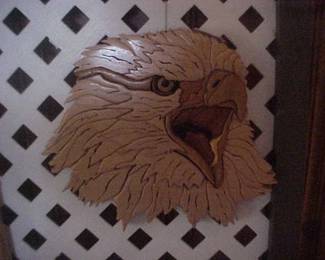 Wooden Screaming Eagle