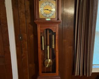 Amazing Grandfather clock with stag 
