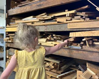 She’s looking for a slab of black walnut 