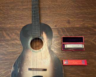 Guitar, harmonica…just add boots and a cowboy hat 