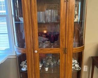 Vintage oak china cabinet