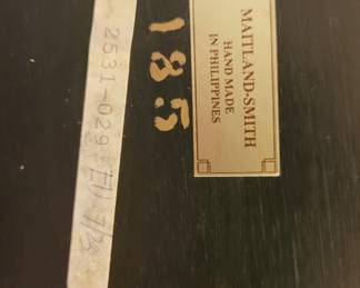 1980's Maitland-Smith tray top coffee table