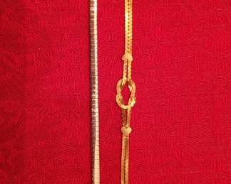 14KT Gold heart bracelet & .925 bracelet