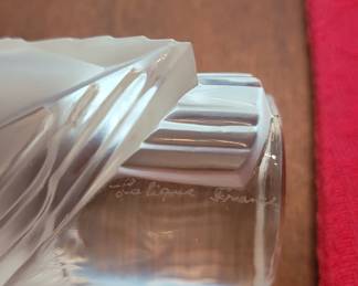 Lalique owl, signed, France